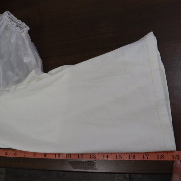 Crewcuts Organza T-Shirt Girl XXL(14-15) Ivory Twee Special Occasion Holiday NWT - Picture 15 of 16